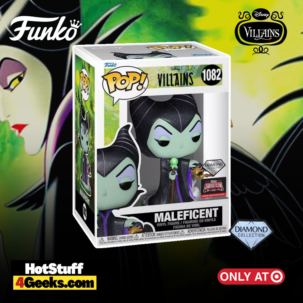 Funko POP! Disney Villains: Maleficent Diamond Glitter Funko Pop! Vinyl Figure – Target-Con 2023 exclusive