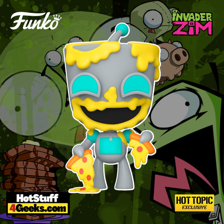 Funko Pop! Nickelodeon: Invader Zim: Gir Eating Pizza Funko Pop! Vinyl Figure - Hot Topic Exclusive