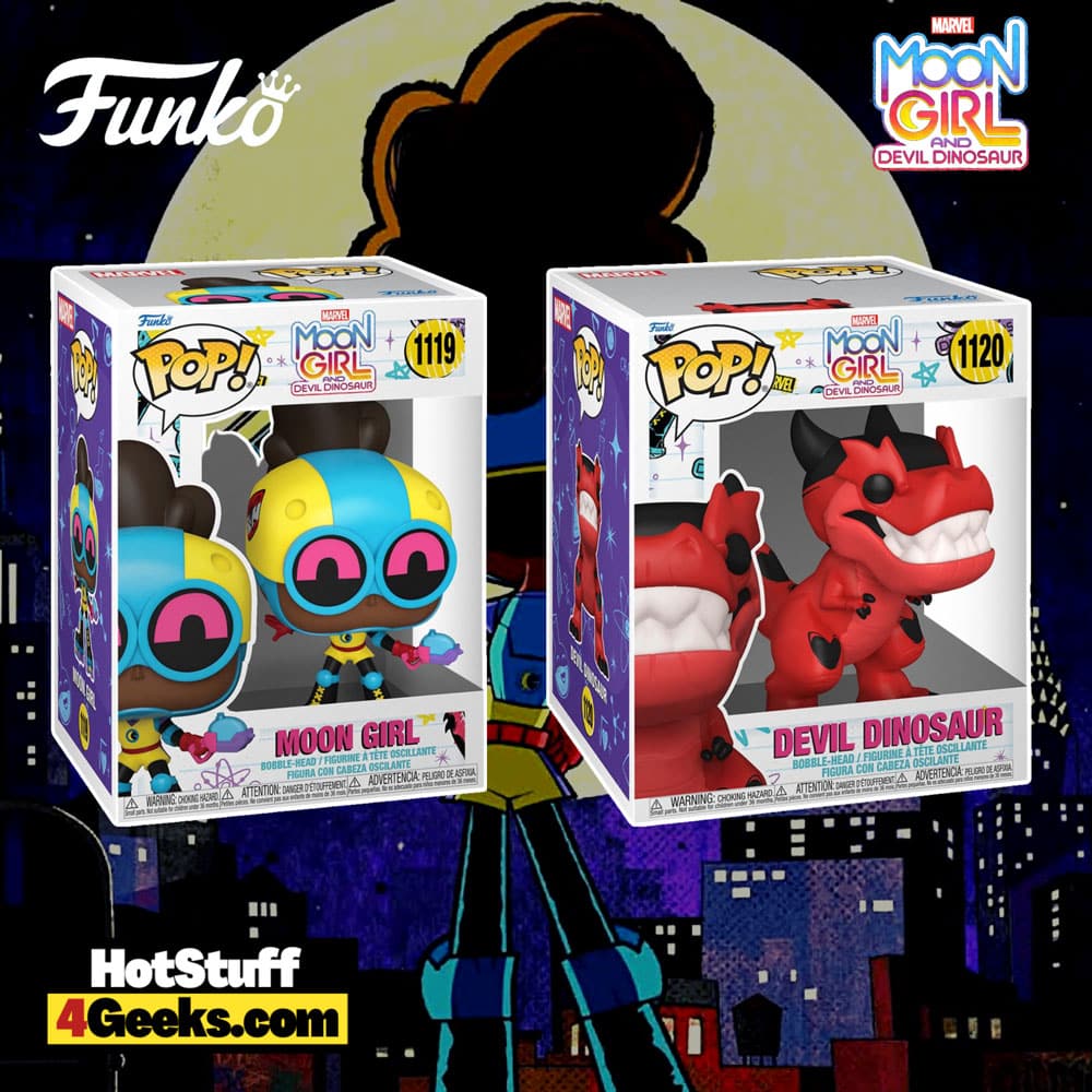 Funko Pop! Marvel's Moon Girl and Devil Dinosaur Funko Pop! Vinyl Figures