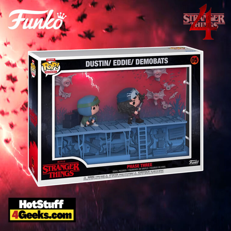 Stranger Things: Funko Pop! Moment Deluxe - Dustin/Eddie/Demobats #05