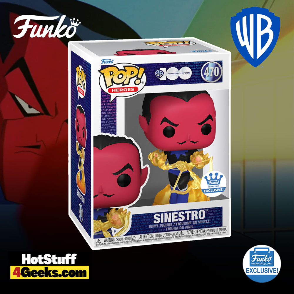 Funko Pop! Warner Brother’s 100th Anniversary - Sinestro Funko Pop! Vinyl Figure - Funko Shop Exclusive