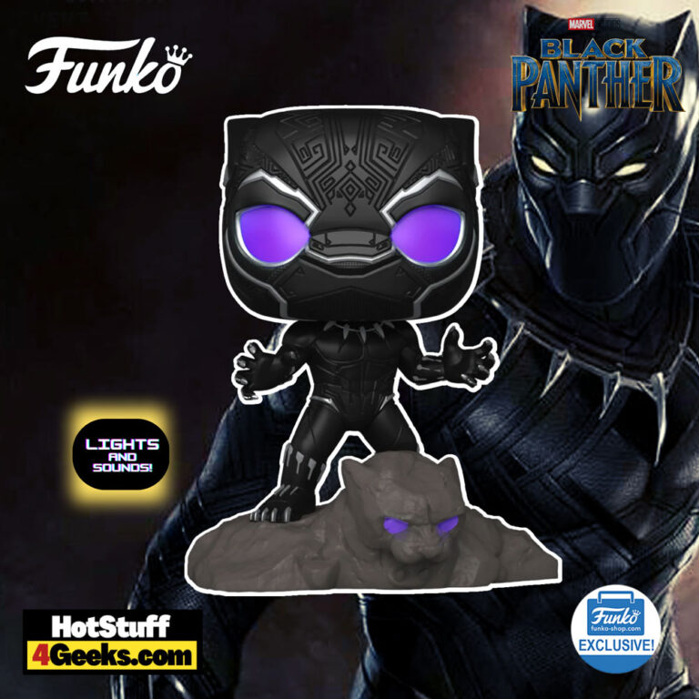 2023 NEW Black Panther Lights & Sound Funko Pop! Exclusive