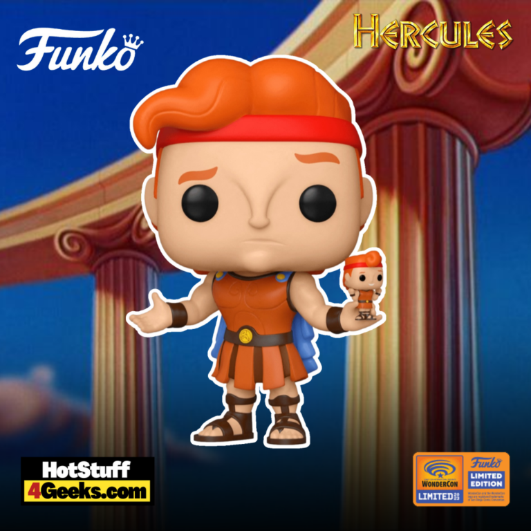 Funko POP! Disney Hercules  - Hercules with Action Figure Funko Pop! Vinyl Figure – WonderCon 2023 and Walmart Exclusive