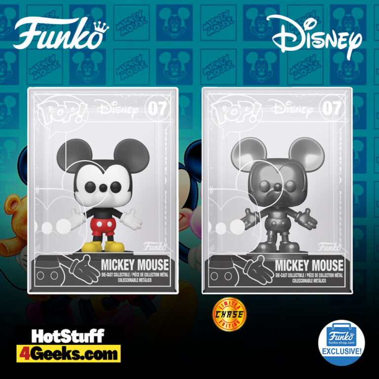 Funko Pop! Disney: Mickey Mouse Die-Cast with Silver Metallic Chase Funko Pop! Vinyl Figure - Funko Shop Exclusive - Funko Fair 2023