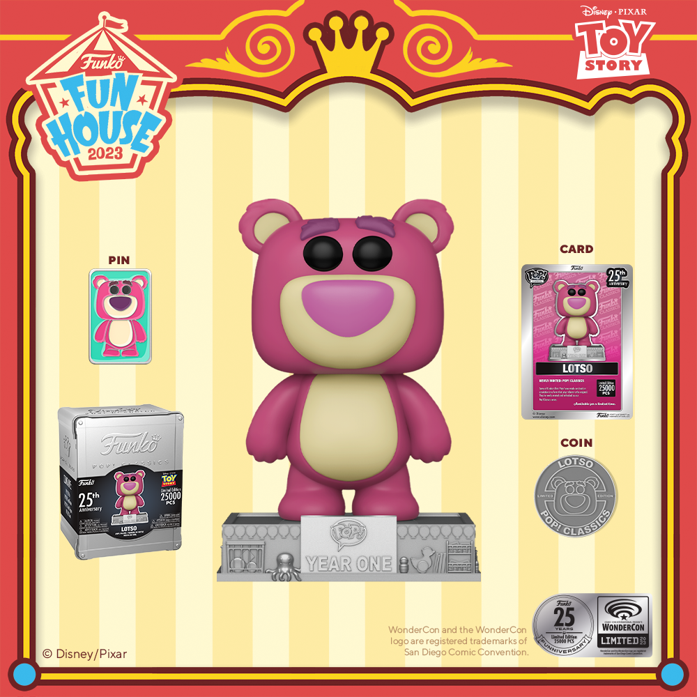 Funko POP! 25 Years  - Disney Pixar Toy Story: Lotso Bear Funko Pop! Vinyl Figure – WonderCon 2023 and Funko Shop Exclusive