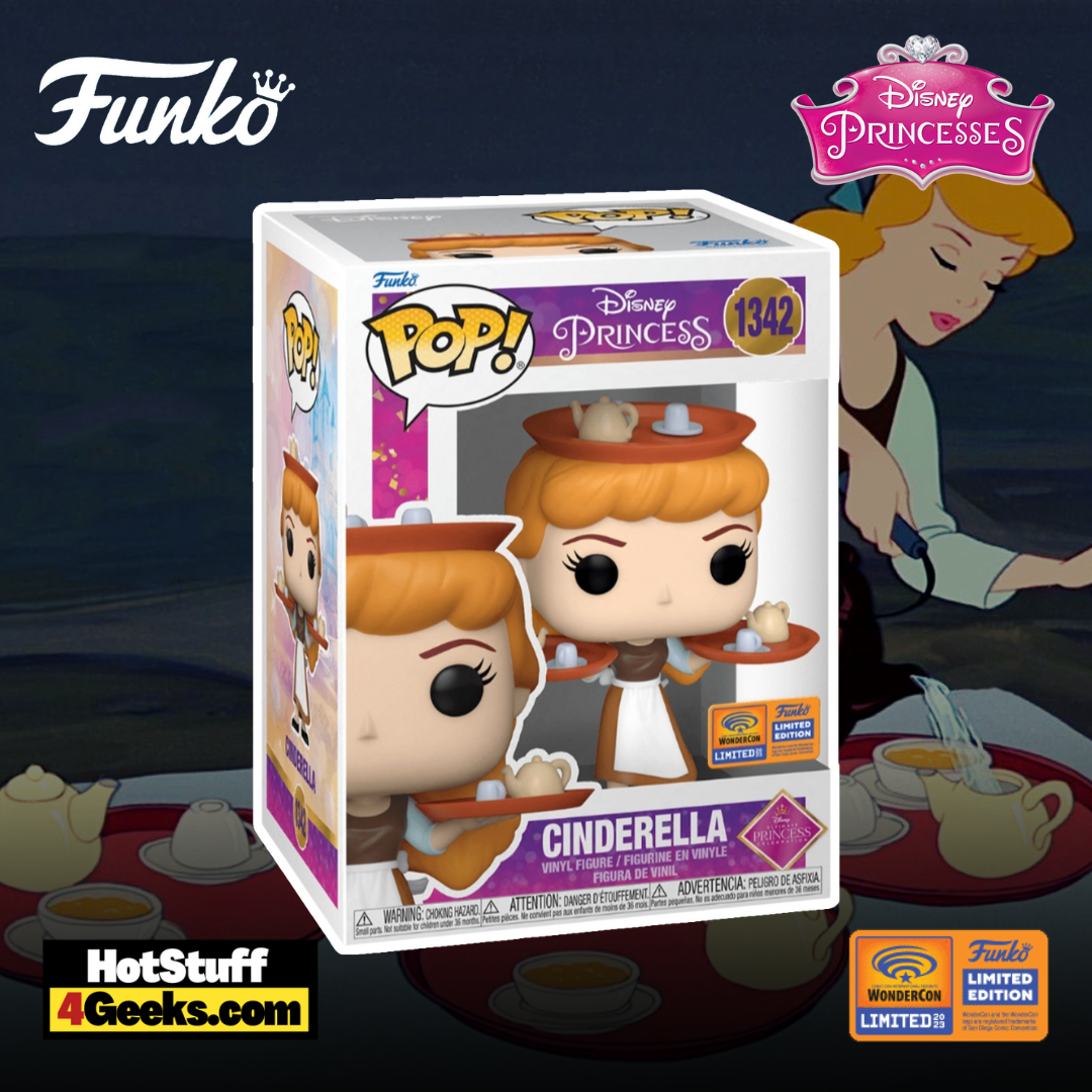 Funko POP! Disney Princess  - Cinderella with Trays Funko Pop! Vinyl Figure – WonderCon 2023 and Funko Shop Exclusive