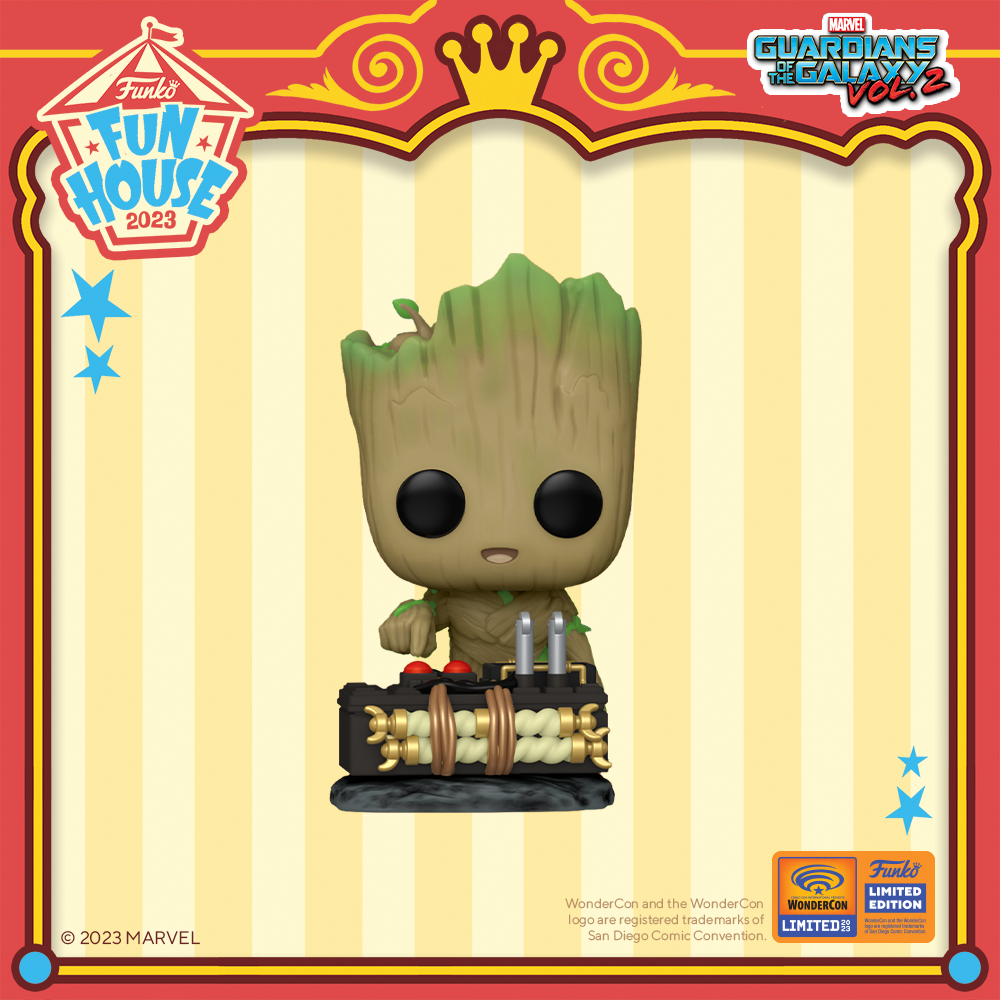 Funko POP! Marvel Studios’ Guardians of the Galaxy: Volume 2 – Baby Groot with Detonator Funko Pop! Vinyl Figure – WonderCon 2023 and Walmart Shared Exclusive