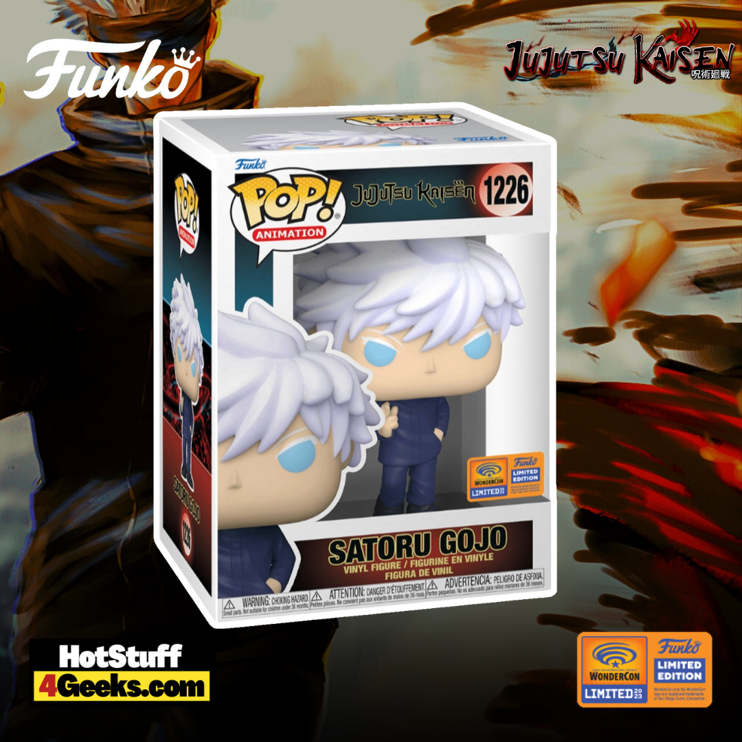 DisTrackers on X: First look at WonderCon exclusive Satoru Gojo! This is  shared with Hot Topic. Drops on 3/24. . Credit IGu/darkpops #JujutsuKaisen  #JJK #SatoruGojo #Gojo #Funko #FunkoPop #FunkoPopVinyl #Pop #PopVinyl  #Collectibles #