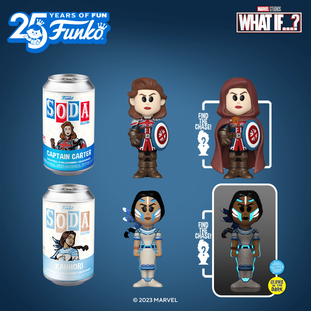 Funko Soda: Marvel's What If - Captain Carter & Kahhori Funko Soda Vinyl Figures