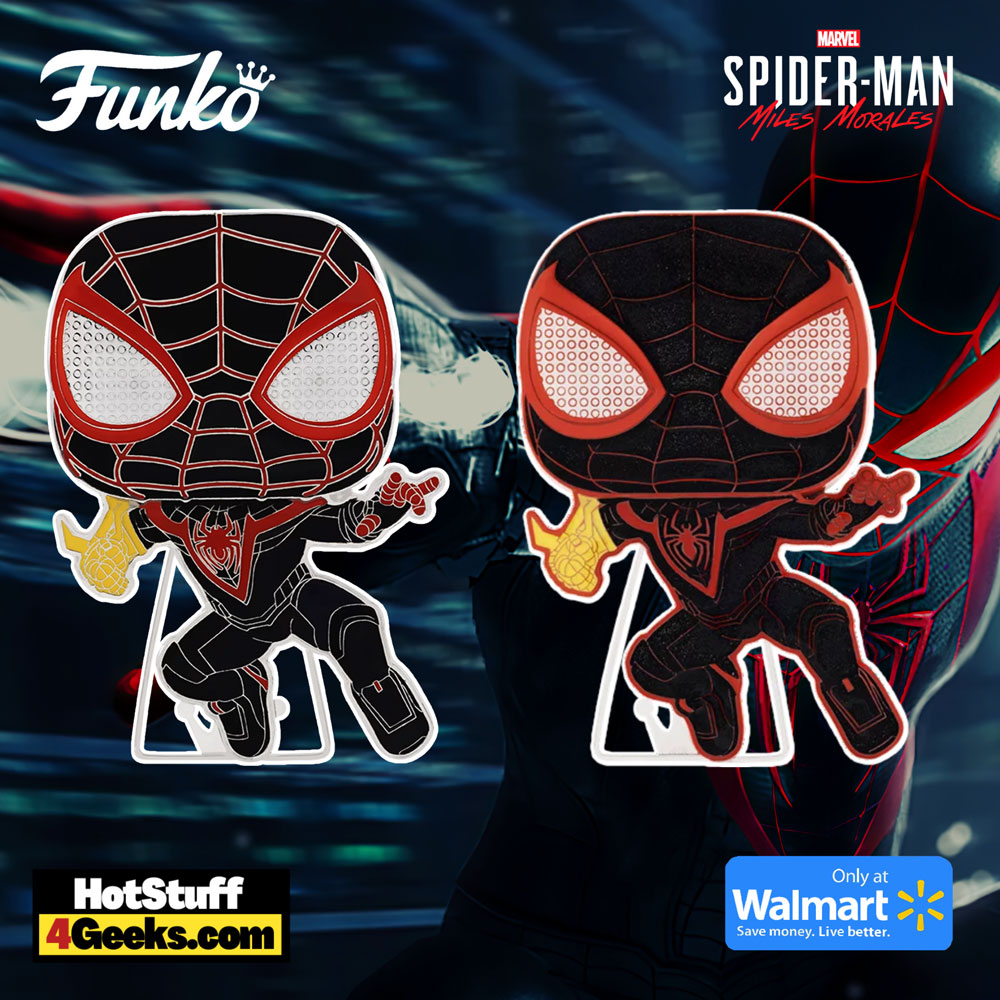 Funko Pop! Pop Pin: Marvel - Miles Morales with Chase Funko Pop! Pin Figure - Walmart Exclusive