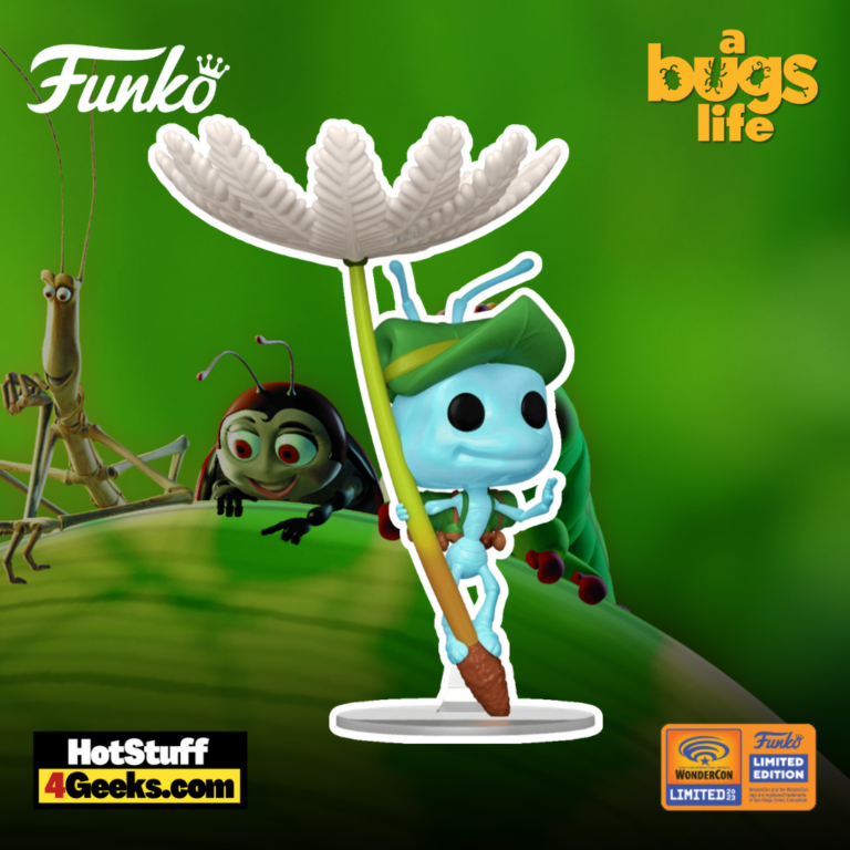 Funko POP! Pixar’s A Bug’s Life  - Flik on Dandelion Seed Funko Pop! Vinyl Figure – WonderCon 2023 and Funko Shop Exclusive