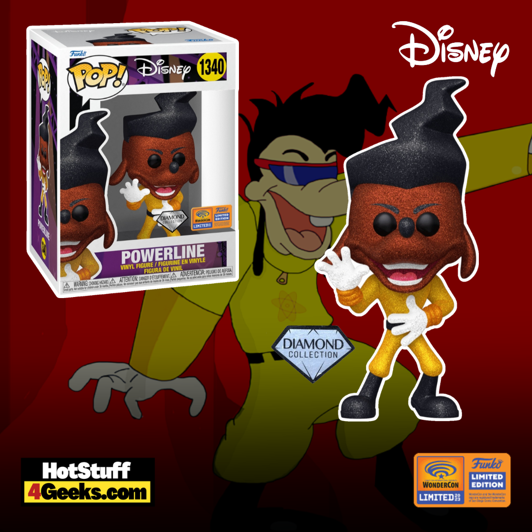 Funko POP! Disney: Powerline Diamond Glitter Funko Pop! & Bag Vinyl Figure – WonderCon 2023 and Funko Shop Shared Exclusive