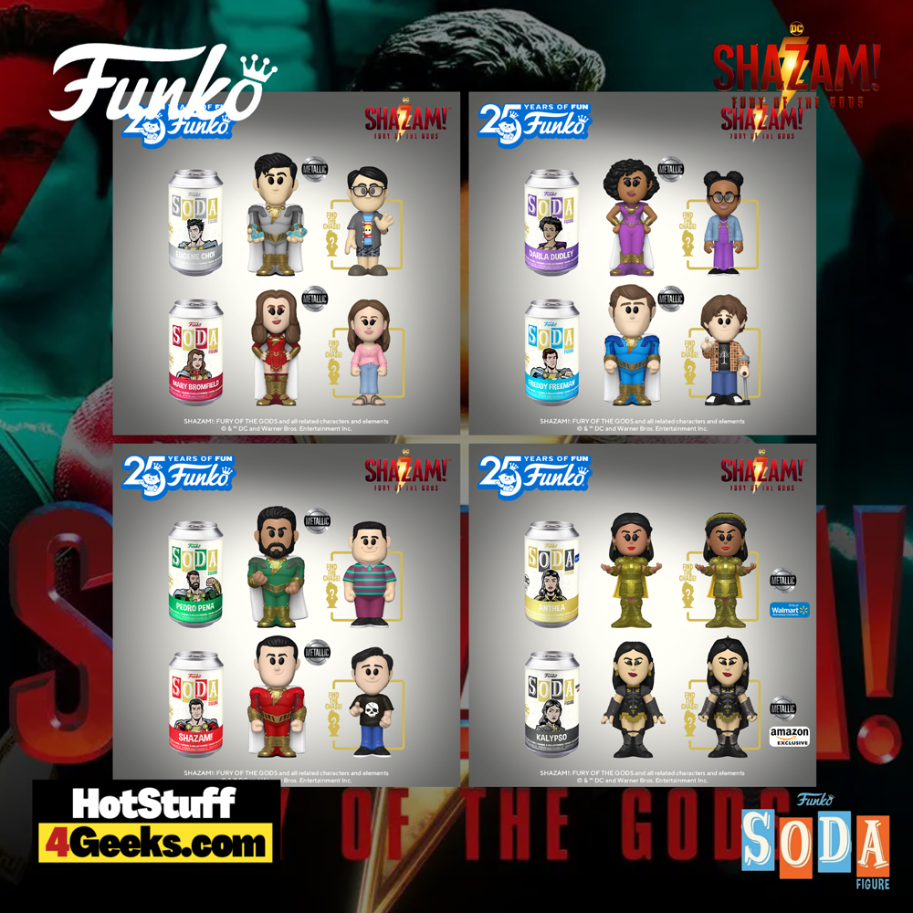 2023 NEW Fury Of The Gods (Shazam! 2) Funko Sodas!