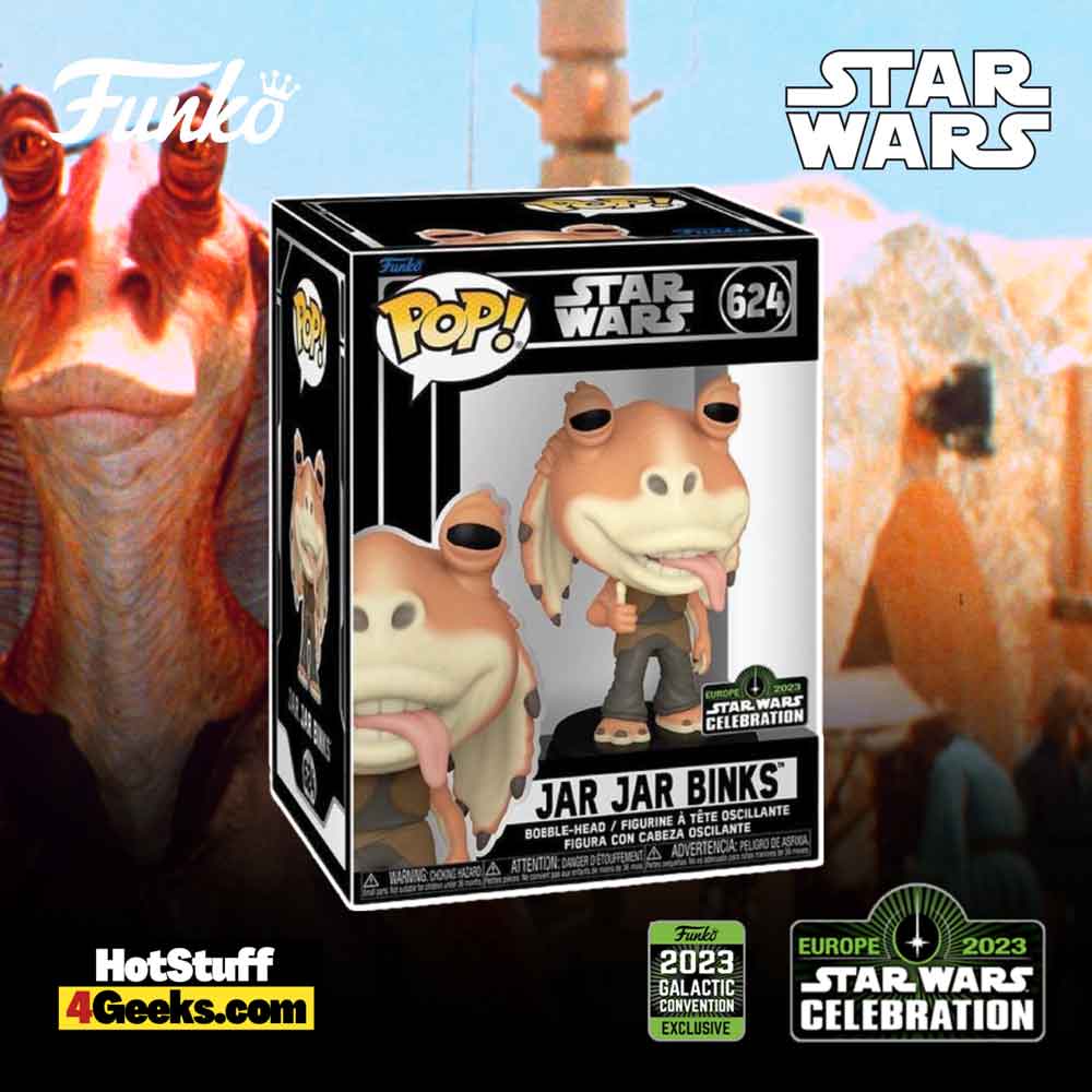 Funko on X: Funko Star Wars Celebration 2023 Reveals: POP! Vinyl: STAR  WARS™ – Jar Jar Binks! Details on where to get yours outside of the U.K.  coming very soon… #Funko #FunkoPop #