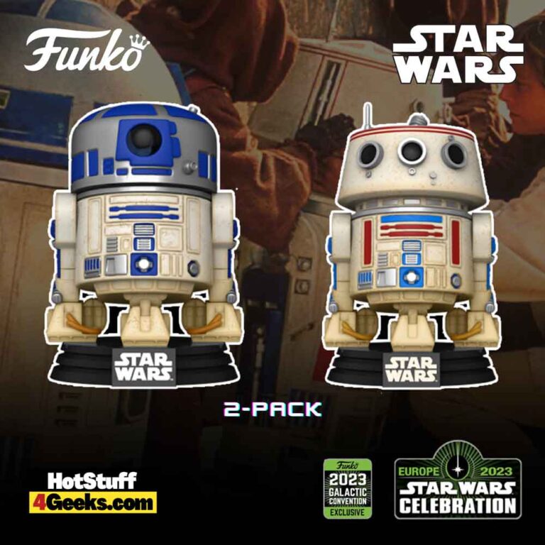 Funko Pop! Star Wars: R2-D2 and R5-D4 2-pack Funko Pop! Vinyl Figures - Star Wars Celebration 2023 Exclusive