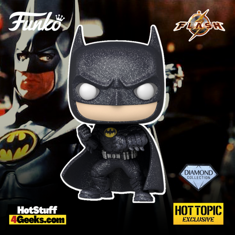 The Flash (2023): Batman (Keaton) Diamond Glitter Funko Pop! Vinyl Figure - Hot Topic Exclusive