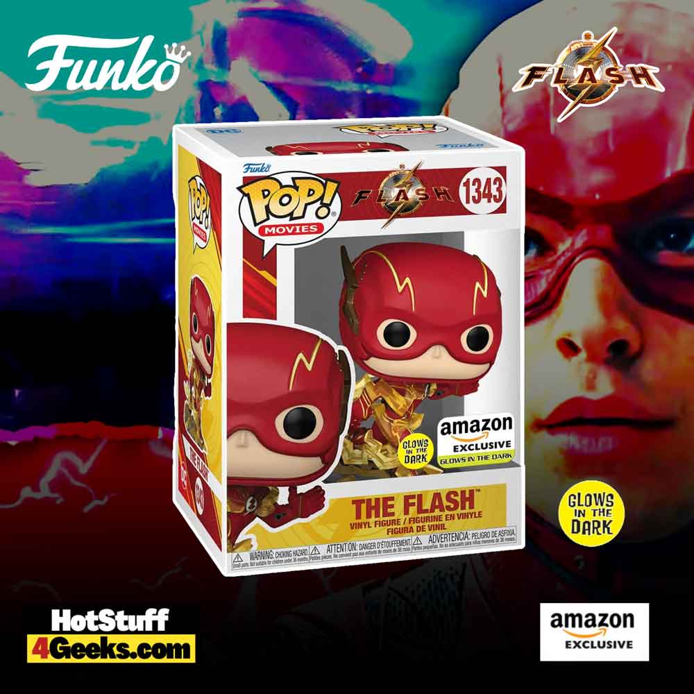 The Flash (2023): The Flash (Running) Glow-In-the-Dark (GITD) Funko Pop! Vinyl Figure – Amazon Exclusive