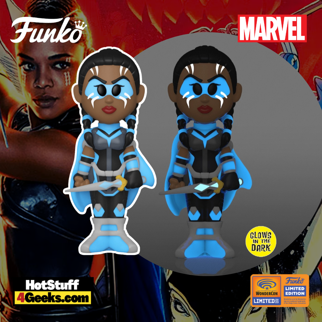 Funko POP! Marvel – Valkyrie with Glow (GITD) Chase Funko Soda Vinyl Figure – WonderCon 2023 and Entertainment Earth Shared Exclusive