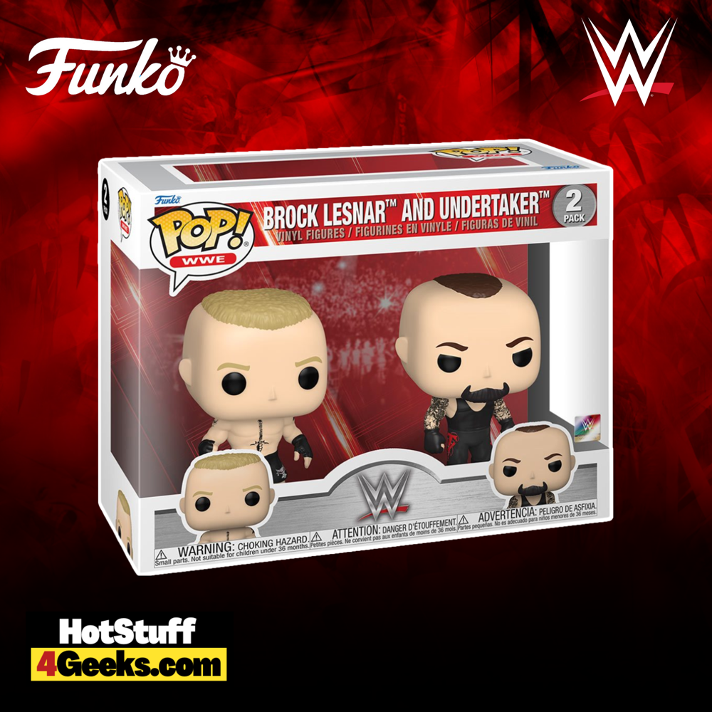 WWE Brock Lesnar and Undertaker Pop! Vinyl Figure 2-Pack
