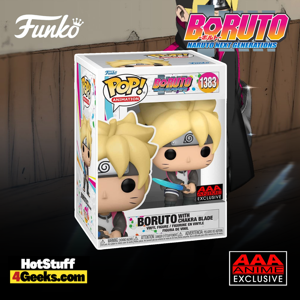 Funko Pop! Boruto: Naruto Next Generation –  Boruto with Chakra Blade with Glow-In-The-Dark (GITD) Chase Funko Pop! Vinyl Figure - AAA Anime Exclusive