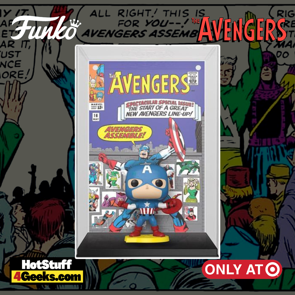 Funko Pop! Comic Covers: Avengers: Captain America (Avengers #16) Funko Pop! Comic Cover Vinyl Figure - Target Exclusive