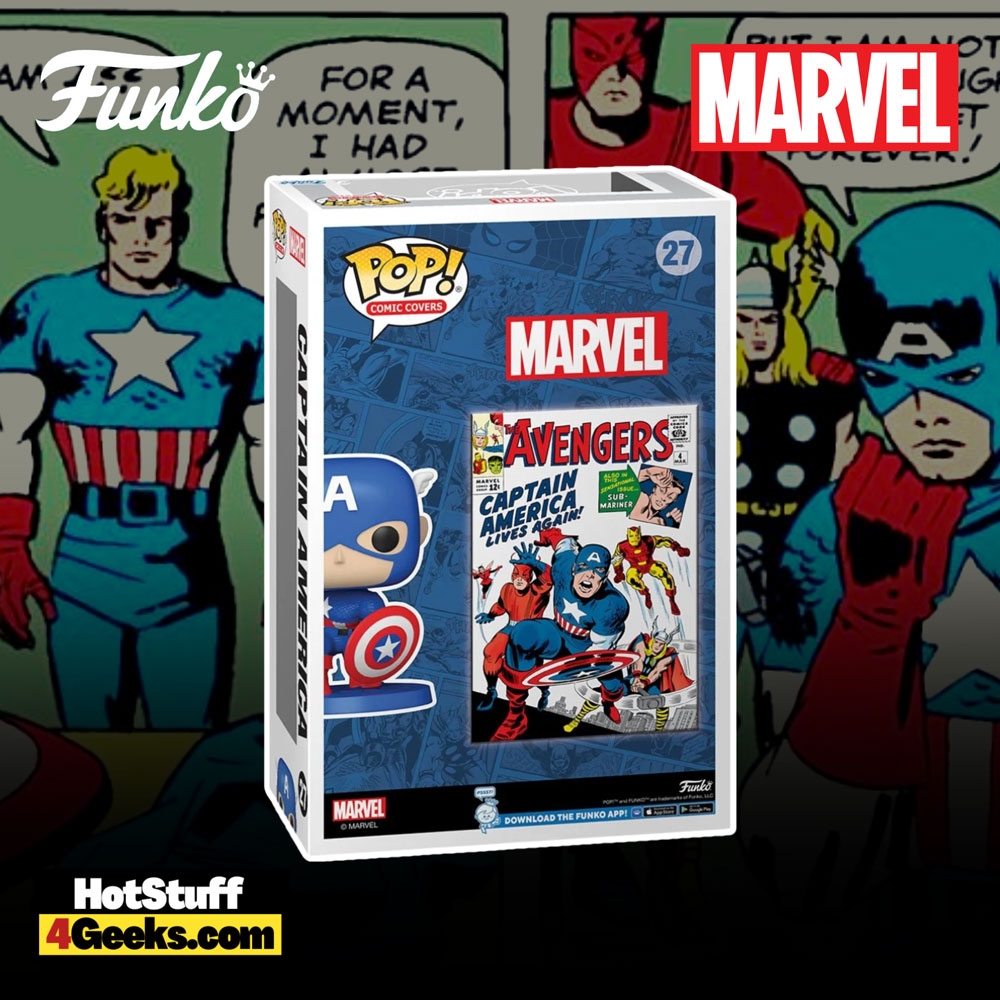 Funko Pop! Comic Cover: Marvel - Captain America from Avengers #4 (1963) Funko Pop! Comic Cover Figure