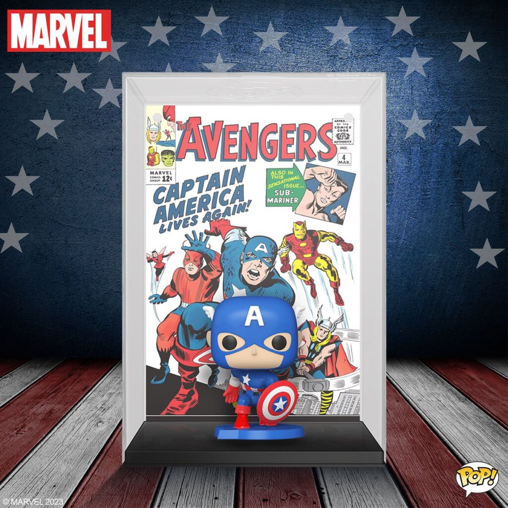 Funko Pop! Comic Cover: Marvel - Captain America from Avengers #4 (1963) Funko Pop! Comic Cover Figure