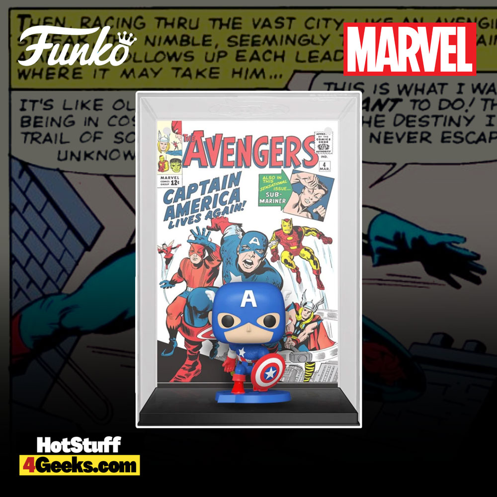 Funko Pop! Comic Cover: Marvel - Captain America from Avengers #4 (1963) Funko Pop! Comic Cover Figure