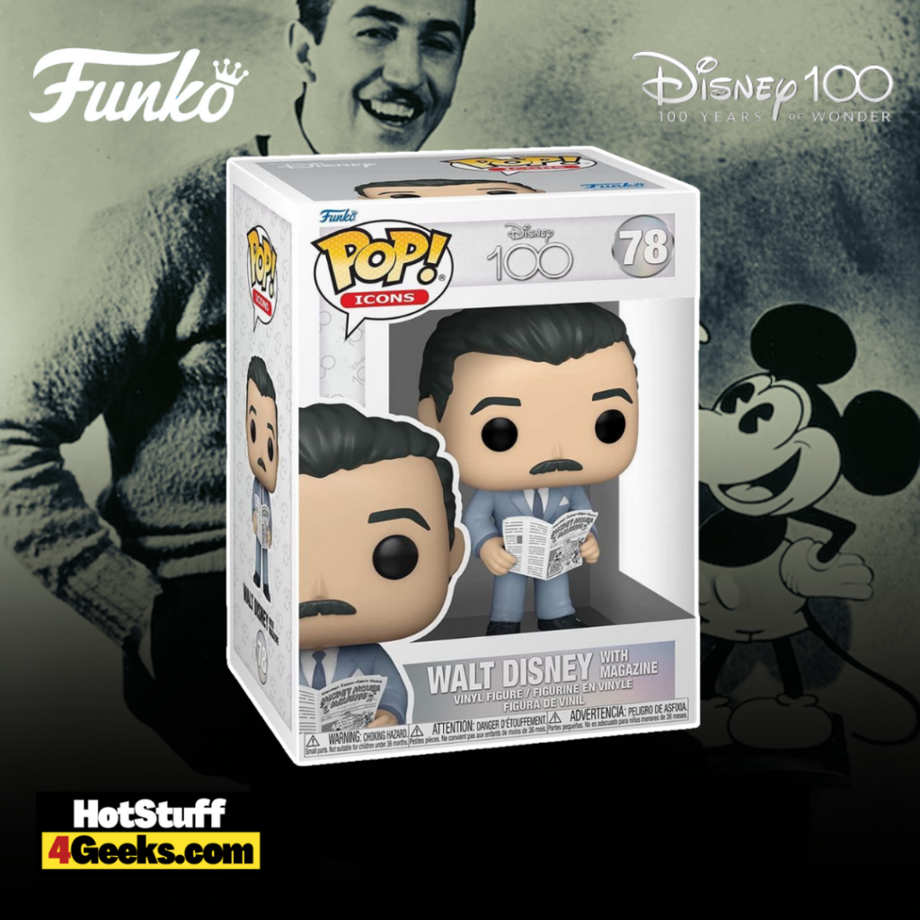 Funko Pop! Disney 100th - Walt Disney with Magazine #78