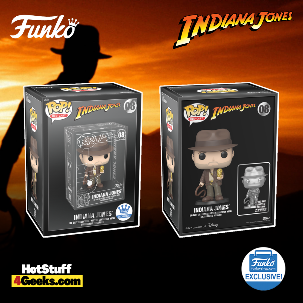 Funko Pop! Movies Indiana Jones Die-Cast with Chase Funko Pop! Vinyl Figure - Funko Shop Exclusive