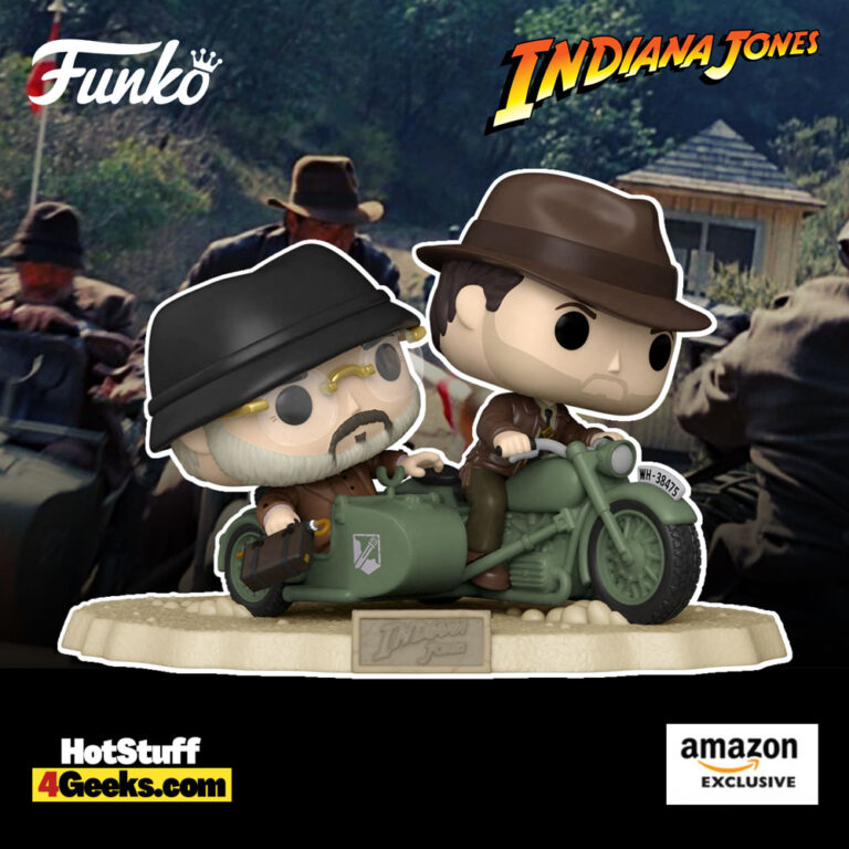 Funko Pop! Movies: Indiana Jones: The Last Crusade – Indiana Jones and Henry Jones Sr. in Motorcycle Chase Funko Pop! Movie Moment Vinyl Figure - Amazon Exclusive