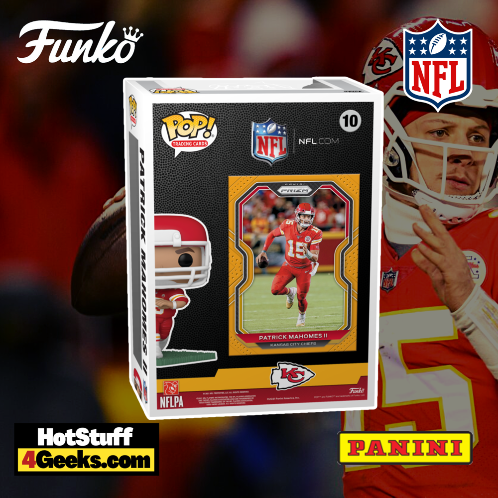 Funko Pop! NFL Trading Cards #10 Patrick Mahomes Kansas City Chiefs Prizm