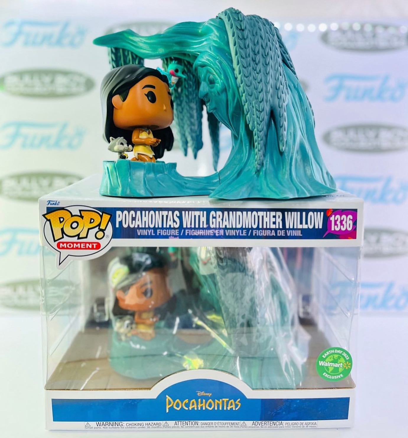 Funko Pop! Disney: Pocahontas: Pocahontas with Grandmother Willow Funko Pop! Moment Vinyl Figure -Earth Day Walmart Exclusive