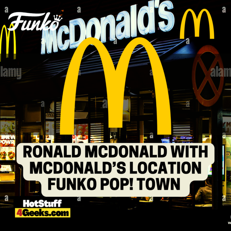 Funko Pop! Town: Ronald McDonald with McDonald’s Location Funko Pop! Town Vinyl Figure