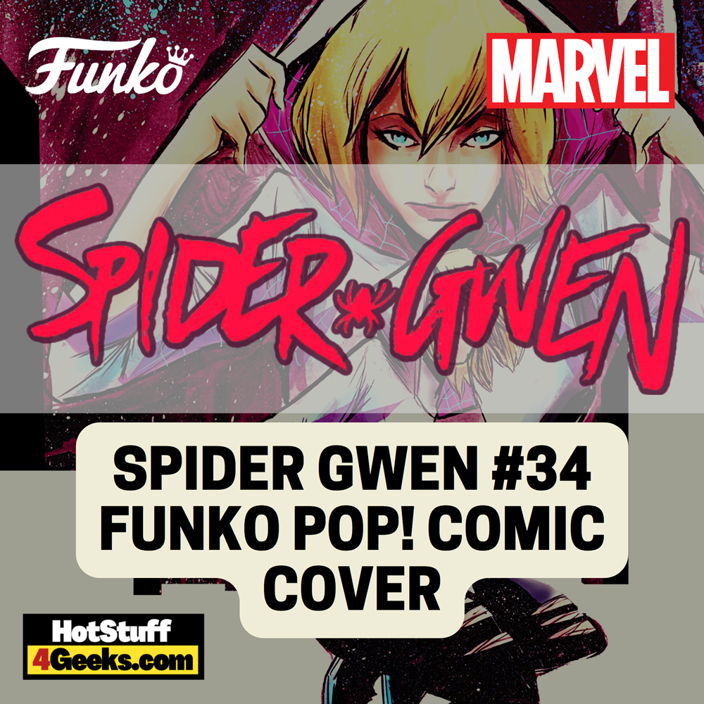 Funko Pop! Comic Covers: Marvel - Spider Gwen #34 Funko Pop! Comic Cover Vinyl Figure - Exclusive