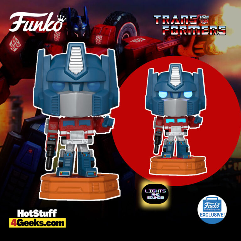 Funko Pop! Retro Toys: Transformers - Optimus Prime Lights & Sounds Funko Pop! Vinyl Figure - Funko Shop Exclusive