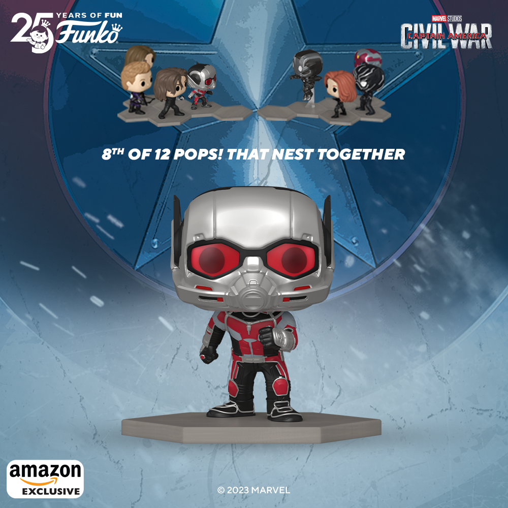 Funko Pop! Marvel: Captain America: Civil War Build A Scene – Ant-Man Funko Pop! Vinyl Figure – Amazon Exclusive (8th Figure)