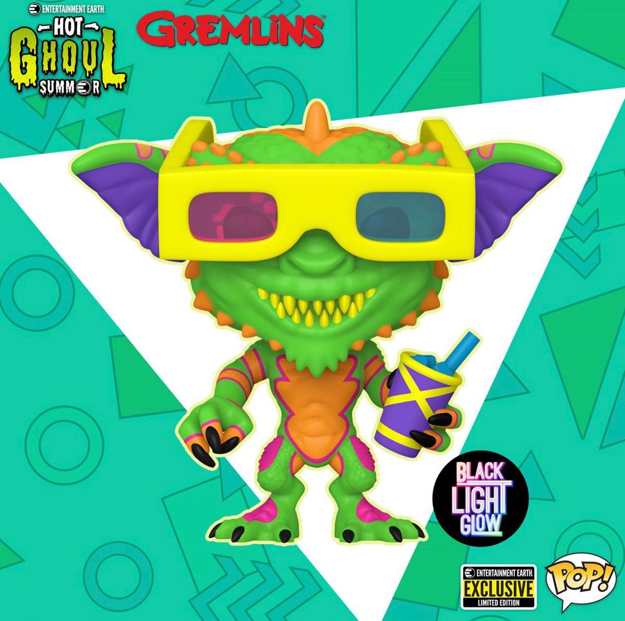 Funko Pop! Movies: Gremlins: Gizmo & Stripe Blacklight Funko Pop! Vinyl Figures - Entertainment Earth Exclusives