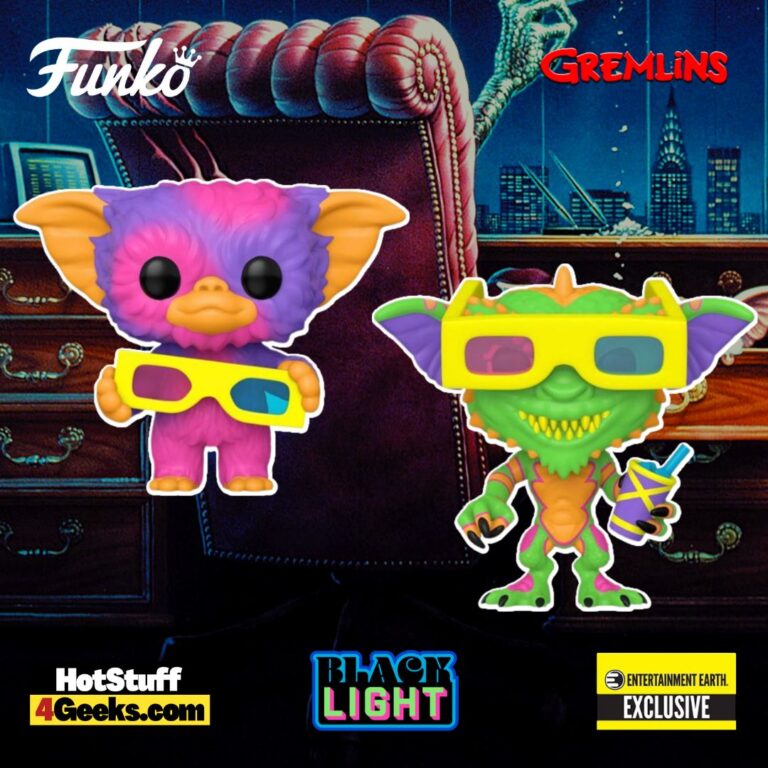 2023 NEW Gremlins: Gizmo & Stripe Blacklight Funko Pops!