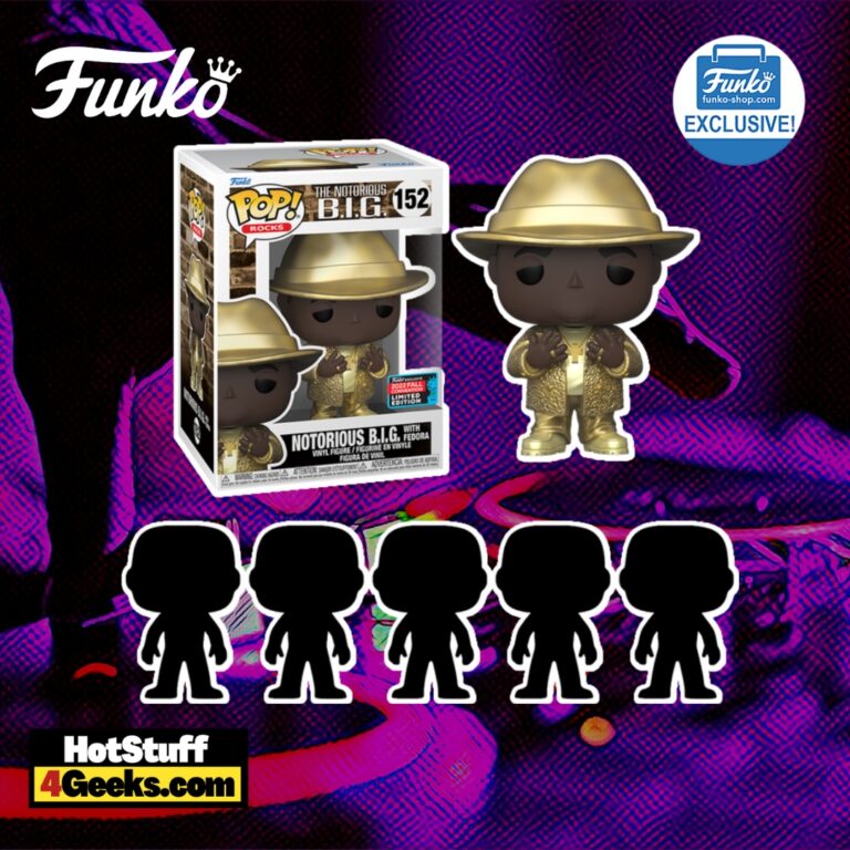 Funko Pop! Rocks - Music Mystery Box with Notorious B.I.G. with Fedora (Golden) Funko Pop! Vinyl Figure  - Funko Shop Exclusive