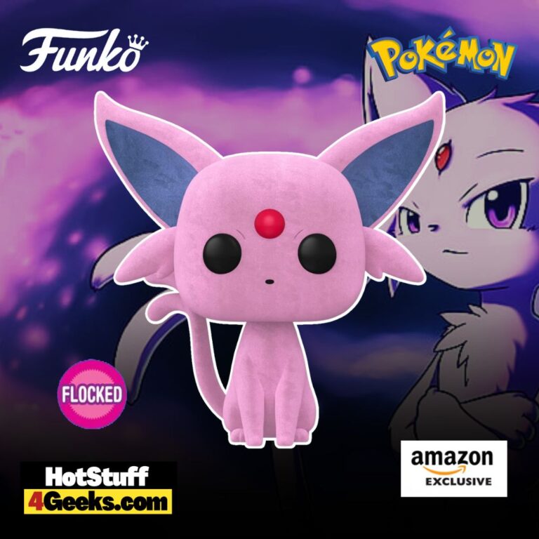 Funko Pop! Games: Pokémon - Espeon (Flocked) Funko Pop! Vinyl Figure, Amazon Exclusive