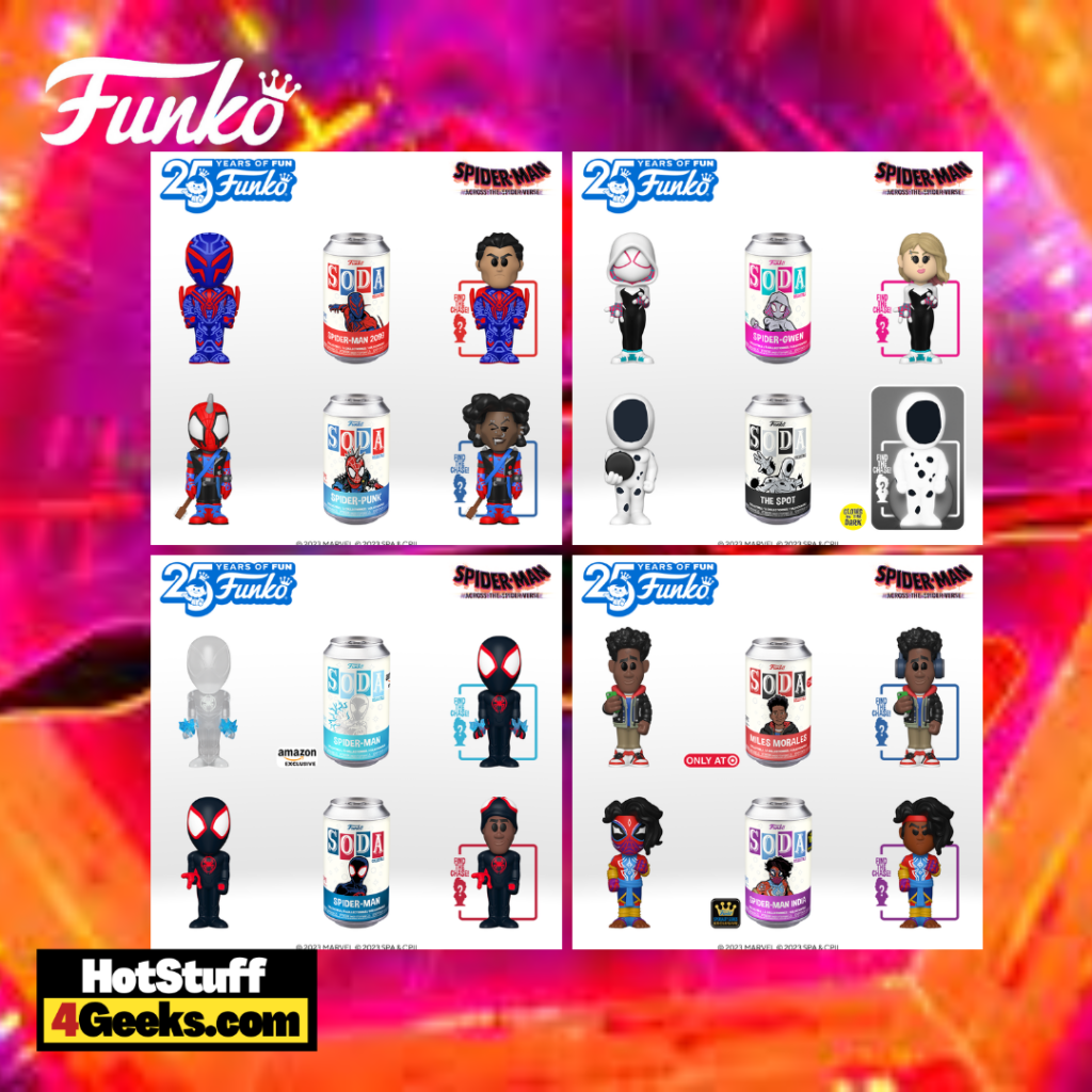 Funko Soda: Spider-Man Across the Spider-Verse Funko Soda Vinyl Figures (2023)