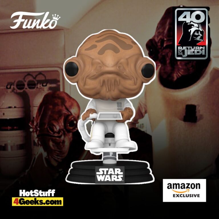 Funko Pop! Star Wars: Return of The Jedi 40th Anniversary - Admiral Ackbar in Chair Funko Pop! Vinyl Figure, Amazon Exclusive