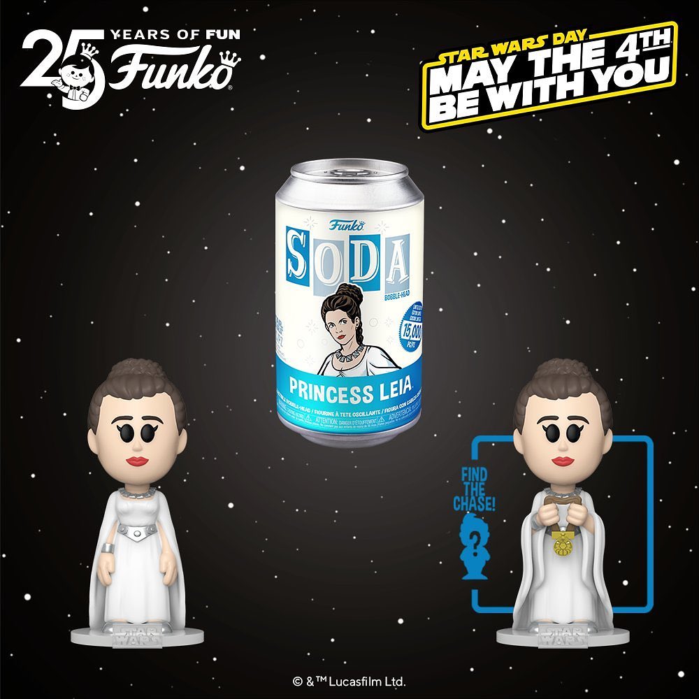 Star Wars Princess Leia Funko Vinyl Soda Figure with Chase