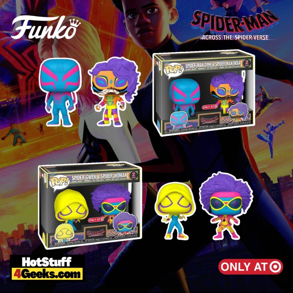 2023 NEW Blacklight Spider-Man: Across the Spider-Verse Funko Pops!