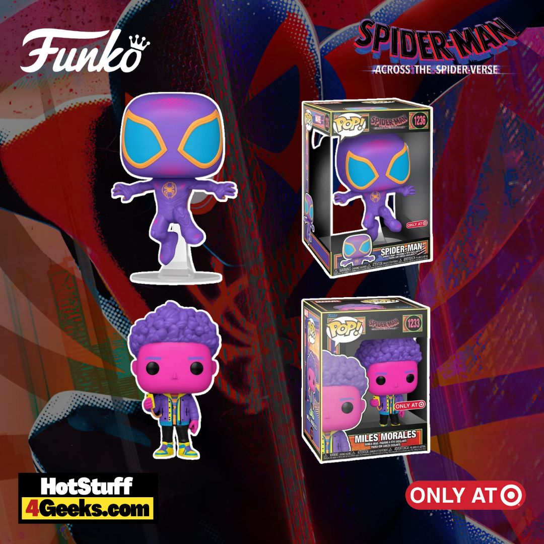 thumbnail image 2 of Spider-Man Across The Spider-Verse Blacklight POP! Miles Morales Exclusive Collectible Figure #1233 2 of 14