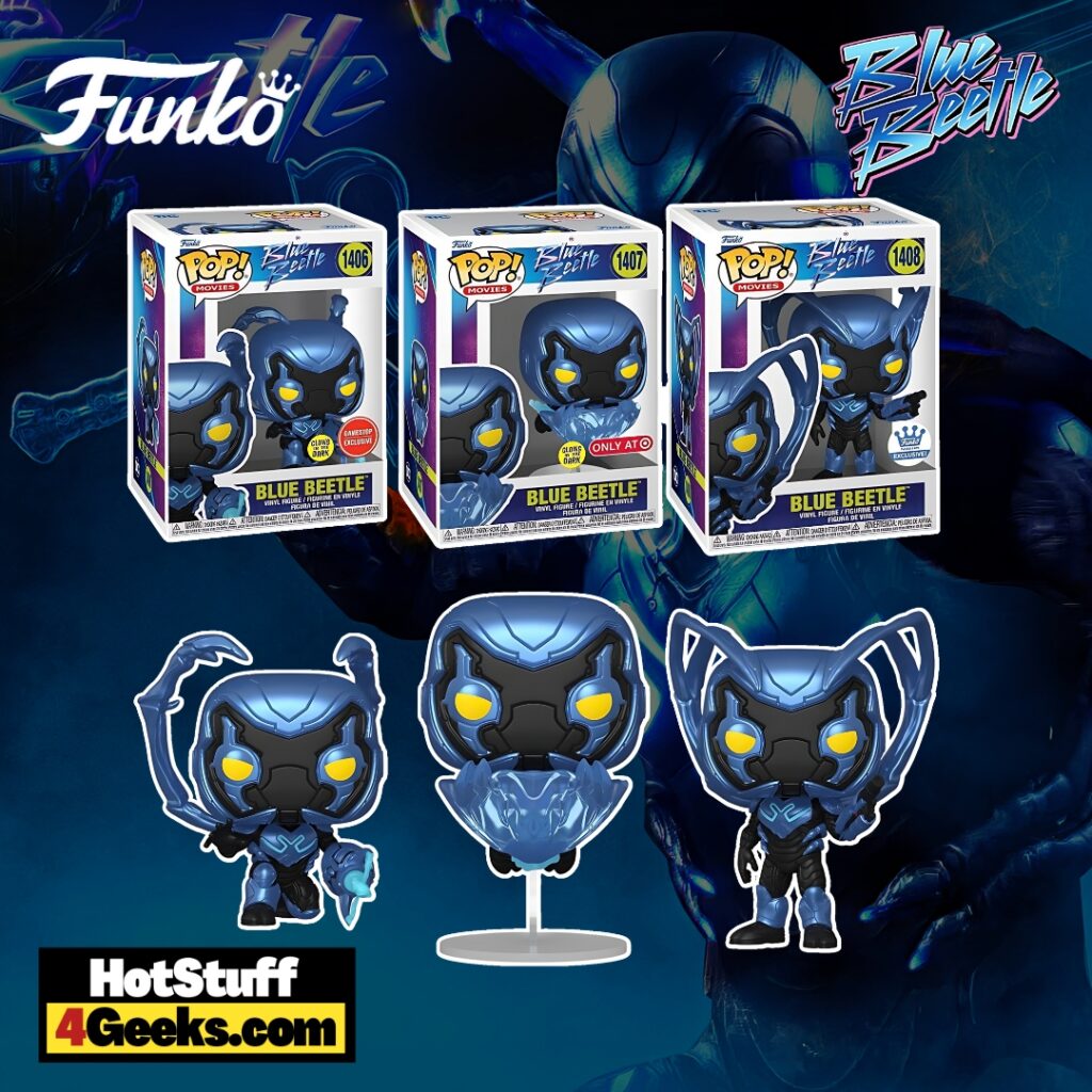 2023 NEW DC Blue Beetle Funko Pops! and Sodas. The DC's Shining Star