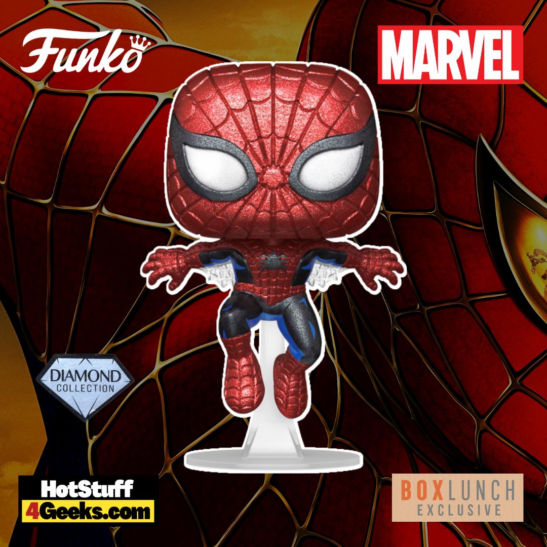 2023 NEW Marvel: Spider-Man Diamond Glitter Funko Pop!