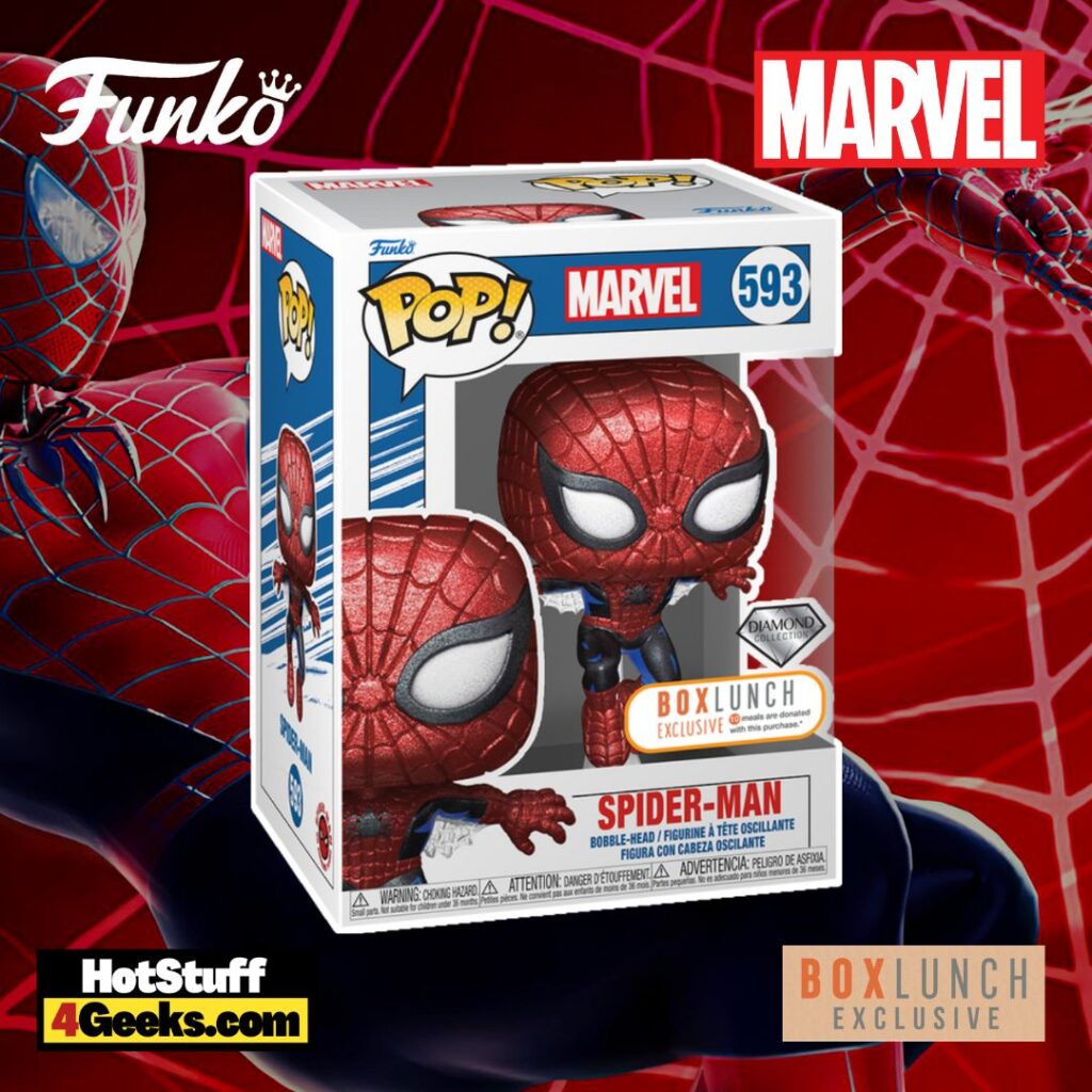 Funko Pop! Marvel: Spider-Man Diamond Glitter Funko Pop! Vinyl Figure - BoxLunch Exclusive