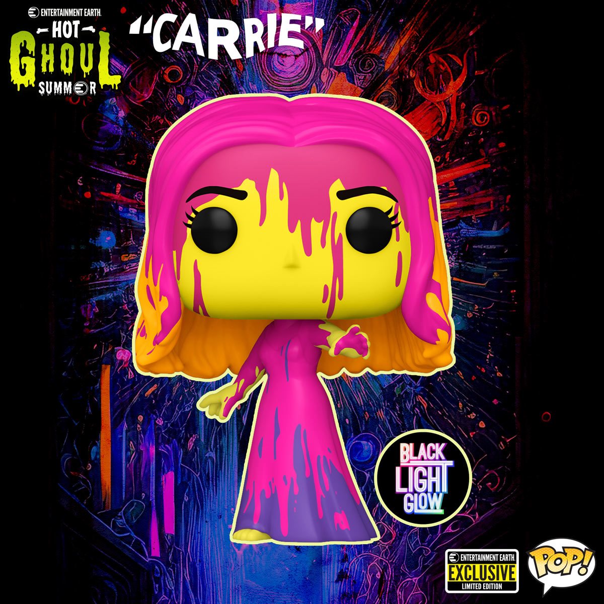 Funko Pop! Movies: Carrie - Carrie Blacklight Funko Pop! Vinyl Figure - Entertainment Earth Exclusive